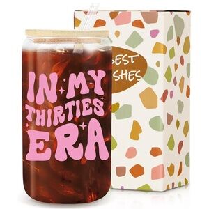 In My Thirties Era Glass Tumbler NIB